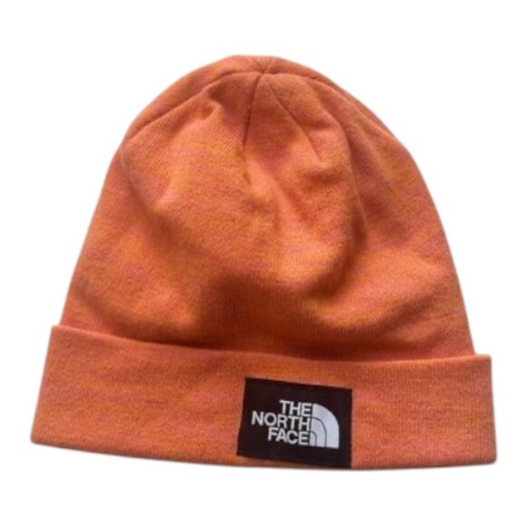 THE NORTH FACE Beanie Hat Unisex O/S Orange Black Style: NF0A3FNT - Picture 1 of 10